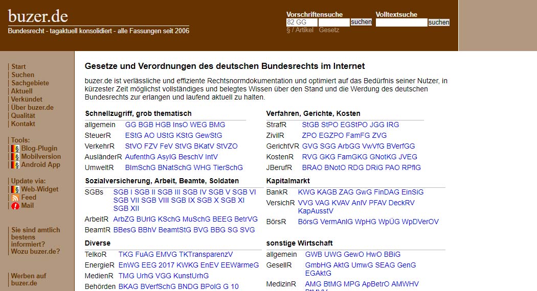 buzer.de: Legal Tech aus Falkensee