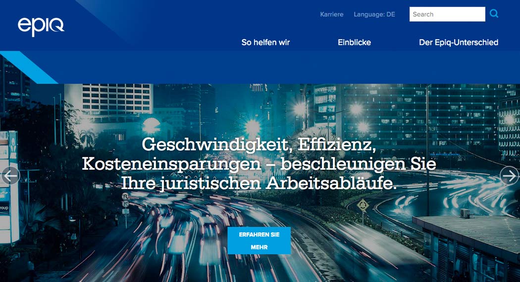epiq: Legal Tech aus Frankfurt am Main